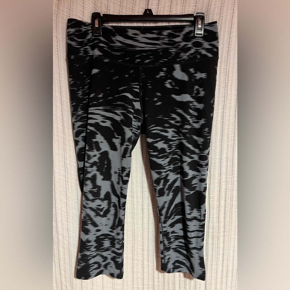 Nike Dri-FIT Black and Gray Tie-Dye Activewear
